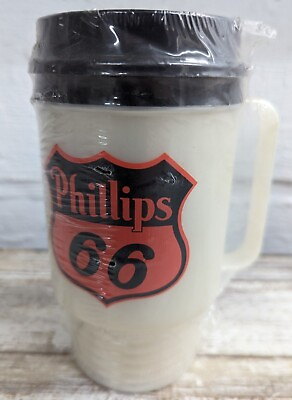 #ad #ad New Vintage Phillips Route 66 Plastic Drinking Mug Coffee Beverage