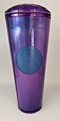 #ad Starbucks Cup Purple Venti Travel Cold 24 OZ Coffee amp; Tea Tumbler Siren Logo