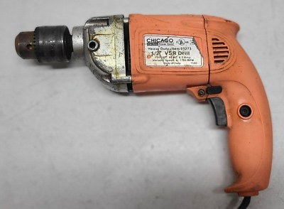 #ad Chicago Power Tools #03273 1 2quot; Hammer Drill 0 1700 RPM 6.3 Amp WORKS