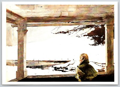 #ad Postcard Art Andrew Wyeth Study for Easter Sunday