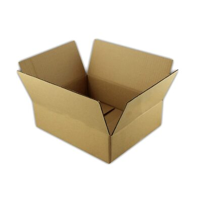 #ad 1 Box 10x8x4 Corrugated Cardboard Packing Box Mailing Moving Shipping Box Car...