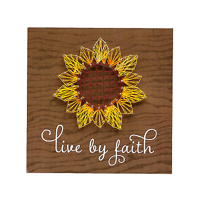 #ad Fun Express Live by Faith Sunflower String Art Craft