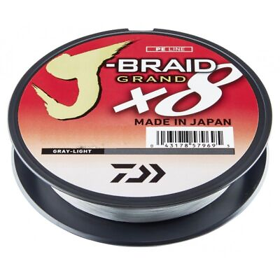 Daiwa J Braid X8 Grand Light Gray 150 yard spool CHOOSE SIZE