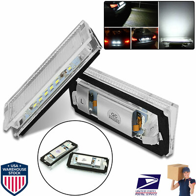 #ad For BMW 3 Series E46 Car LED Tail light Number License Plate Lamps Assembly 2PCS