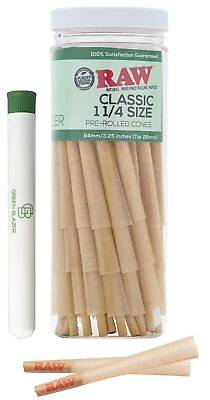 #ad RAW Cones Classic 1 1 4 Size: 50 Pack