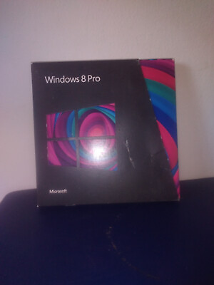 Microsoft Windows 8 Pro Professional 32 64 Bit DVDs with Key Card Full Version