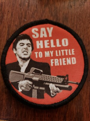 3quot; Say Hello To My Little Friend Morale Patch Tactical Military Army Flag USA