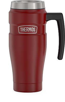 #ad Thermos Stainless King Vacuum Insulated Stainless Steel Mug 16oz Red