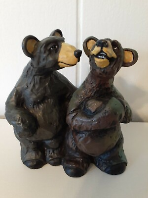 Rick Rowley Bear Couple Figurine 2003 Lost woodsman 4.5quot; Tall Signed SALE