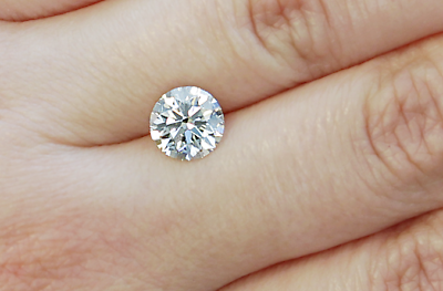 #ad Gorgeous 0.51CT Round Shaped HPHT CVD Diamond VVS1 D Grade Stunning Beauty Ha18
