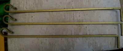 #ad Vintage metal Brass looking Curtain Rods