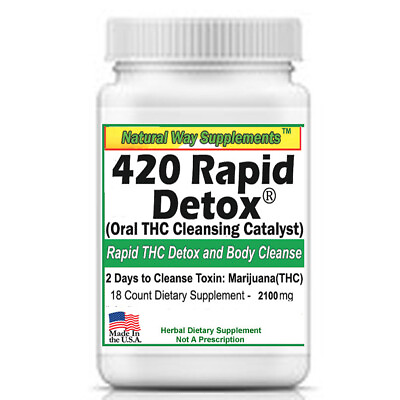 420 THC Rapid Detox Supports Permanent Cleansing of UrineBloodSalivaDigestive