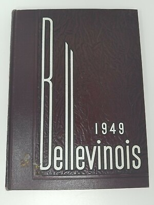 Belleville High School Illinois 1949 Art Deco Bellevinois Yearbook Vintage