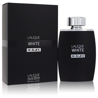 LALIQUE WHITE IN BLACK 4.2OZ EDP SPRAY FOR MEN BY LALIQUE BRAND NEW IN BOX