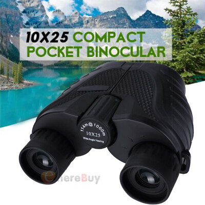 #ad 10x25 Compact Binoculars Large Eyepiece Waterproof Binoculars for Bird Watching