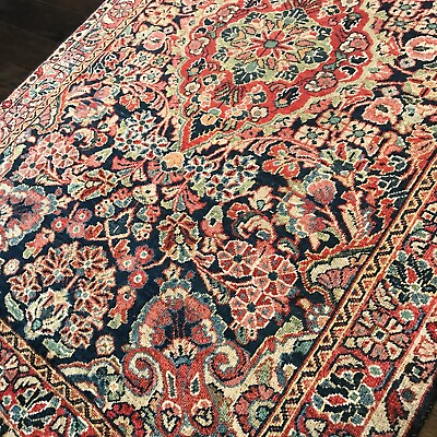 Superb 1930 Antique Exquisite Hand Knotted Rug 4’ 3” X 6’ 7” INV#533