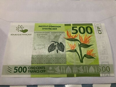 French pacific 500 francs tahiti Caledonia UNC Polynesia çaledonie Polynésie