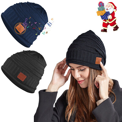 Winter Beanie Hat Knit Warm Ski Fleece Slouchy for Mens Womens Christmas Gift