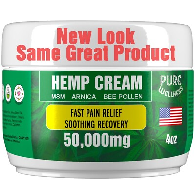 #ad Hemp Pain Relief Cream Fast Natural Pain Relief for Joint Muscle Nerve Pain
