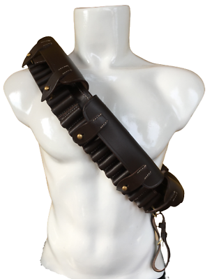British Bandolier quot; MARTINI HENRY quot; Pre WWI BROWN Genuine Leather