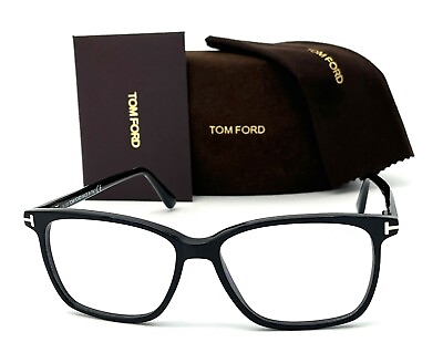 #ad Tom Ford FT5478 001 Black Demo Lens 55mm Eyeglasses TF5478
