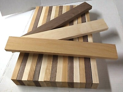 3 4quot; x 2quot; x 16quot; 5 BLACK WALNUT 5 Hard Maple 5 Cherry Wood Cutting Lumbr Boards