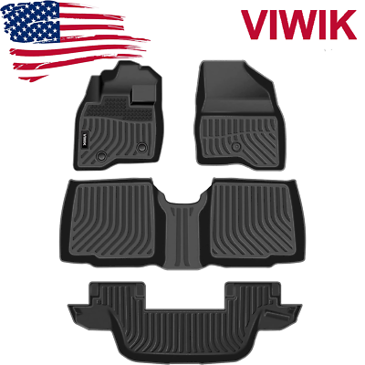 #ad Viwik Floor Mats for 2015 2019 Ford Explorer 7 Seat All Weather Waterproof Black