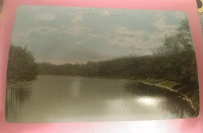 Antique Sharon PA postcard of Shenango River