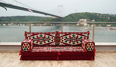 Maroon Arabic Sofa Meditation Cushion Sofa Covers Vintage Sofa Single Sofa