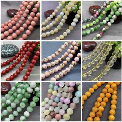 #ad Natural Loose Spacer Stone Bead for Making Jewelry New
