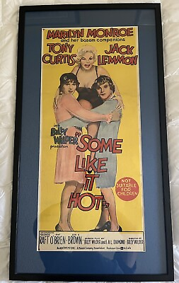 #ad Marilyn Monroe SOME LIKE IT HOT 1959 Poster Framed amp; Matted