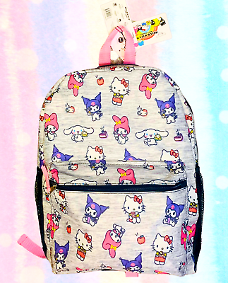 #ad Sanrio Hello Kitty amp; Friends Backpack 16quot; Character Print Premium School Bag