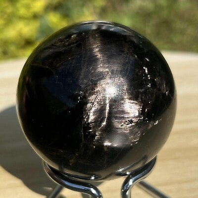 #ad 420g Rare Natural Energy Hypersthene Sphere Crystal Gemstone Mineral Healing