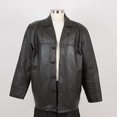 Mens Vintage Leather Jacket Size L