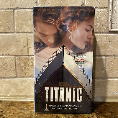 VHS Titanic Movie 1998 2 Tape Set Original Winslet DiCaprio NWT Factory Sealed