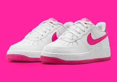 #ad Nike Air Force 1 GS Shoes White Hot Pink FV5948 102 Multi Size NEW