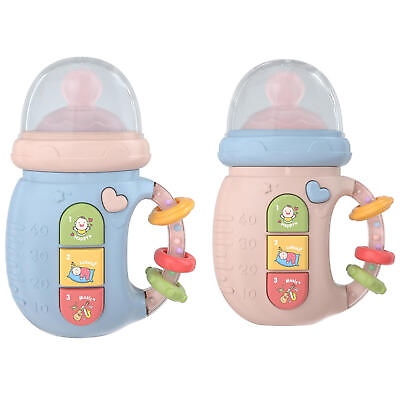 #ad Baby Musical Teething Toys Baby Bottle Shape Learning Development Toy w Light