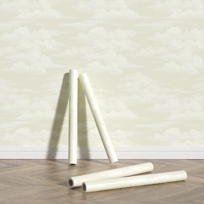 #ad Yellow Cloud Wallpaper PVC Peel And Stick Waterproof Bathroom Decor 17.3quot;X118quot;