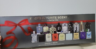 #ad 18 PC MACY#x27;S FAVORITE SCENTS SAMPLER DISCOVERY COLOGNE SET