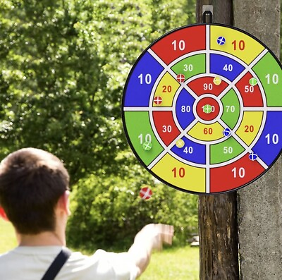Dart Board Games For Kids With 9 Sticky Balls in Outdoor Double Sided Best Toys