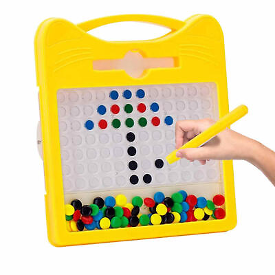 #ad Colorful Beads Magnetic Drawing Board Toddler Doodle Board Kids Gifts