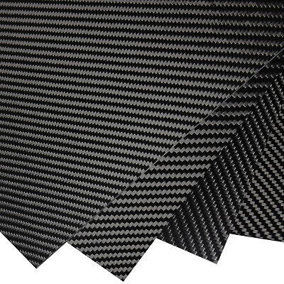 200X300 100% 3K Carbon Fiber Sheet Laminate Plate Panel 0.5 4MM Thickness