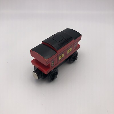 D405 Wooden Railway Train Musical Caboose Lot Plays Thomas Theme