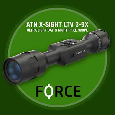#ad ATN X SIGHT LTV 3 9X Ultra Light Day amp; Night Vision Rifle Scope