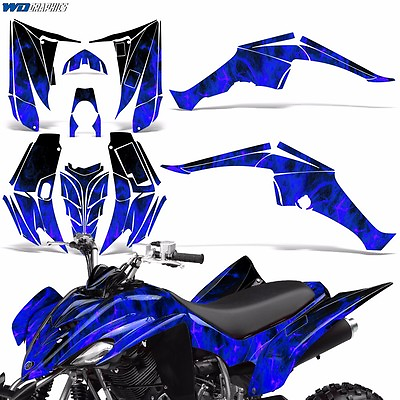 #ad Yamaha Raptor 350 Decal Graphic Kit Quad ATV Deco Racing Parts 04 14 ICE U