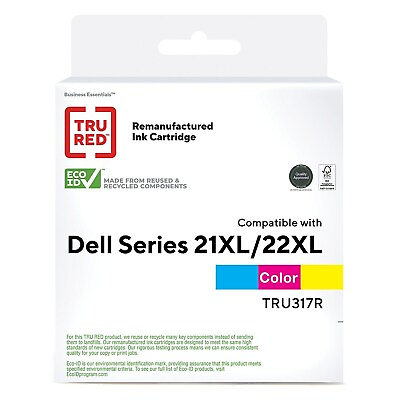 TRU RED Dell Series 21XL 22XL Color Remanufactured High Yield Ink Cartridge
