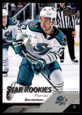 #ad 2022 23 AHL Base Star Rookies #150 Thomas Bordeleau San Jose Barracuda