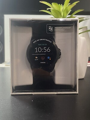 #ad #ad Fossil Gen 5E Smartwatch Black Silicone 44 mm New Sealed Free Shipping