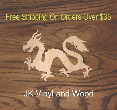 #ad Dragon Dragons Laser Cut Wood Wood Cutout Craft Wood A242