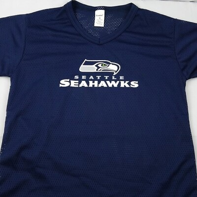 #ad Franklin Seattle Seahawks Jersey Boys Medium Seattle NFL Youth Blue Mesh Jersey